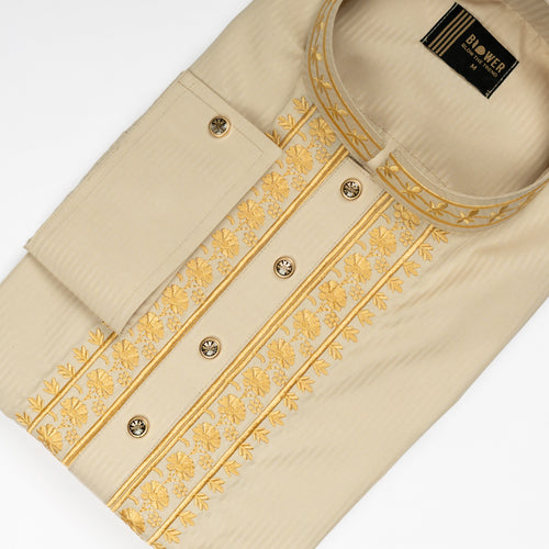 Beige Cream Premium  Panjabi