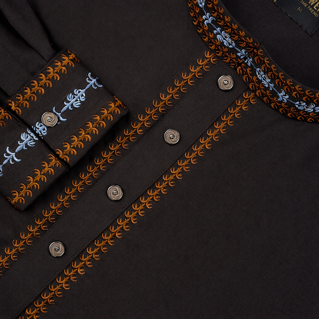 Royal Deep Coffee Panjabi
