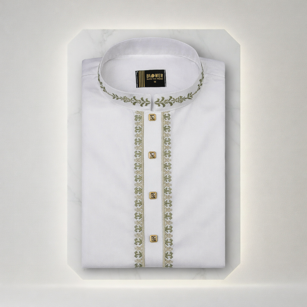 Royal White Panjabi